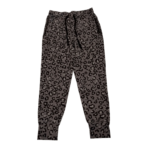 Monrow Leopard Print‎ Joggers Pullover Drawstring - Picture 1 of 6